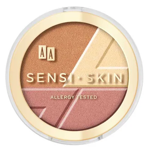 AA Sensi Skin, 3 in 1 Face Contouring Set (3 w 1 set modelujący do twarzy)