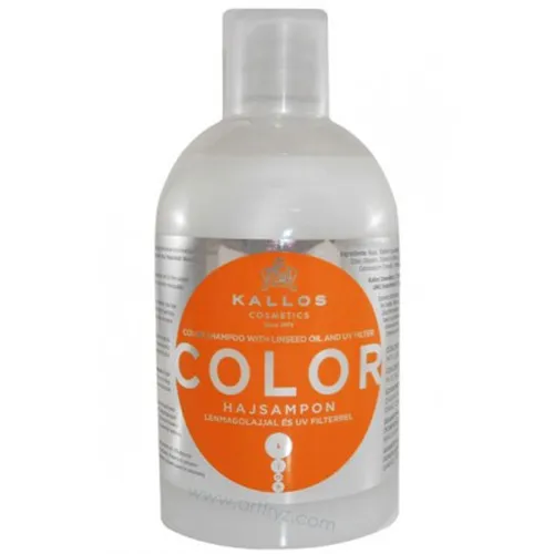 Kallos KJMN, Color, Szampon z olejem z ziaren lnu i chroniącym kolor filtrem UV