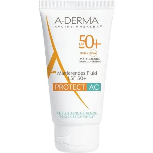 A-Derma Protect AC Fluide SPF 50 (Ochronny fluid matujący dla skóry tłustej)