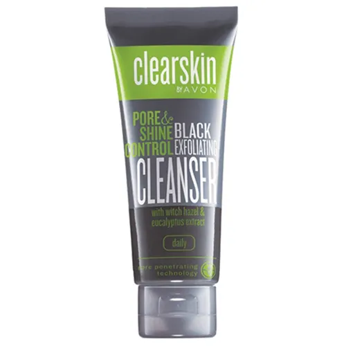 Avon Clearskin, Pore & Shine Control Black Exfoliating Cleanser (Żel złuszczający i głęboko oczyszczający pory)