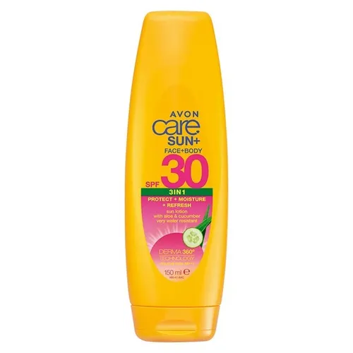 Avon Care, Sun+ Face+Body 3 in 1 Sun Lotion SPF 30 (Balsam przeciwsłoneczny 3w1 z SPF 30)