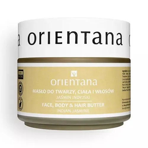 Orientana Multifunkcyjne naturalne masło do twarzy, ciała i włosów `Jaśmin` - 1