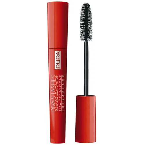 PUPA Diva`s Lashes, Maxi Volume Mascara (Tusz wydłużająco - pogrubiający)
