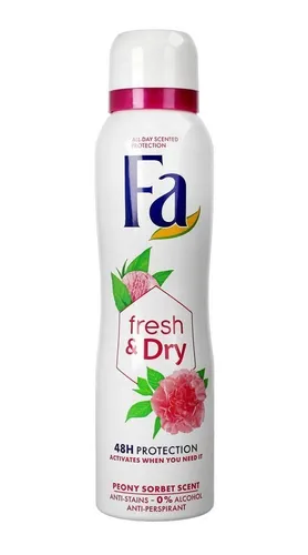 Fa Fresh & Dry, Peony Sorbet 48h Anti-Perspirant Spray (Antyperspirant o zapachu sorbetu z piwonii) - 2