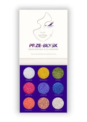 Glam Shop Zmalowana x Glamshop, Paleta błyszczących cieni do oczu `Prze-Błysk` - 2