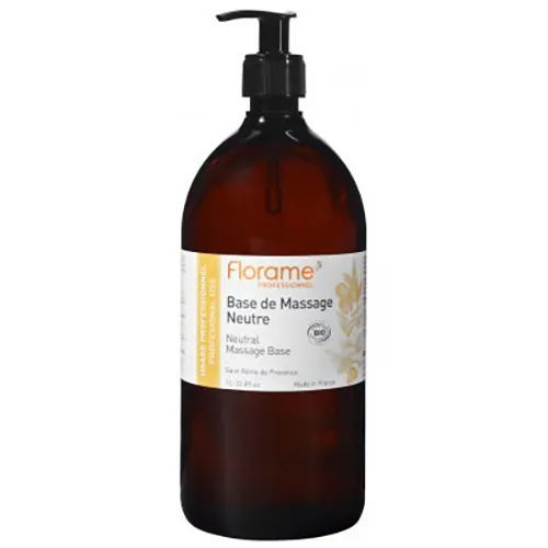 Florame Organic Massage Oil Natural Base (Olejek do masażu z neutralną bazą)