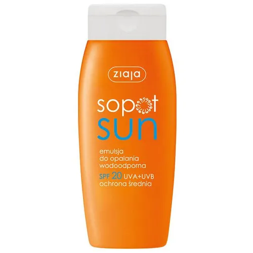 Ziaja Sopot Sun, Emulsja do opalania wodoodporna SPF 20 - średnia ochrona
