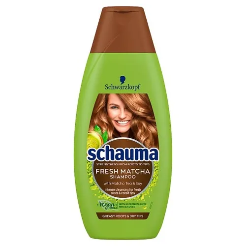 Schauma Fresh Matcha, Szampon do włosów przetłuszczających się u nasady i suchych na końcach - 2