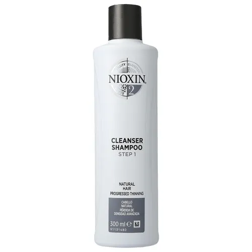 Nioxin System 2, Cleanser Shampoo (Szampon oczyszczający do włosów naturalnych z postępującą skłonnością do wypadania)