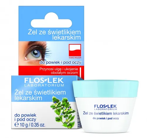 Floslek Żel ze świetlikiem lekarskim do powiek i pod oczy (nowa wersja)