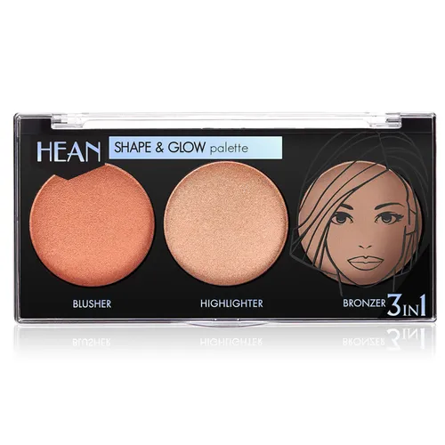 Hean Shape & Glow Palette 3 in 1 (Paletka modelująca 3 w 1)