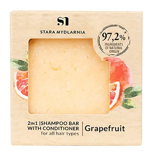 Stara Mydlarnia Organic Hair, Szampon w kostce `Grejpfrut` - 1
