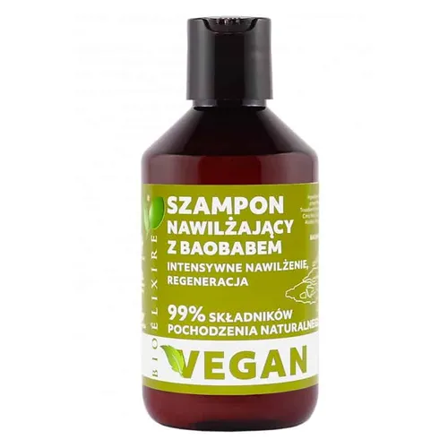 Bioelixire Professional, Wegański szampon do włosów intensywnie nawilżający z baobabem - 2