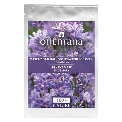 Orientana Maska z jedwabnej tkaniny pod oczy `Rozmaryn` - 1