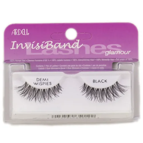 Ardell Lashes Glamour, Invisiband Demi Wispies Black (Sztuczne rzęsy) - 1