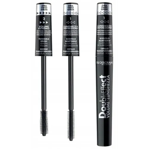 Deborah Double Effect, Volume & Lunghezza Mascara (Tusz do rzęs 2 w 1)