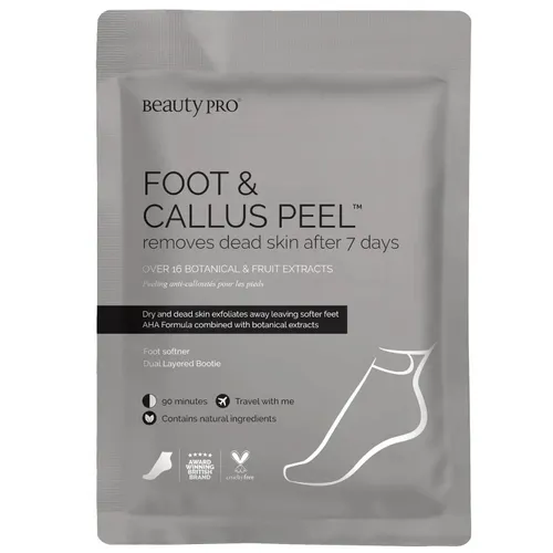 BeautyPro Foot and Callus Peel with over 17 Botanical and Fruit Extracts (Nawilżająco - złuszczające skarpetki do stóp)