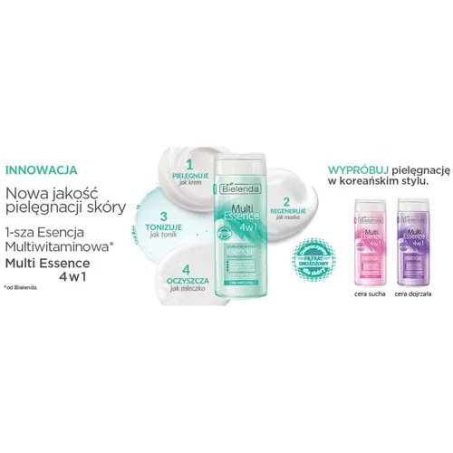 Bielenda Multi Essence 4 w 1, Multiwitaminowa esencja do pielęgnacji twarzy, do cery suchej - 2