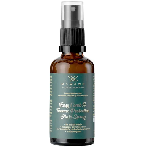Mawawo Natural Cosmetics Termoochronny spray do włosów ułatwiający rozczesywanie