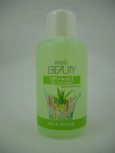 Achtel Simple Beauty, Zmywacz do paznokci bezacetonowy' Aloes Ultra Strong'