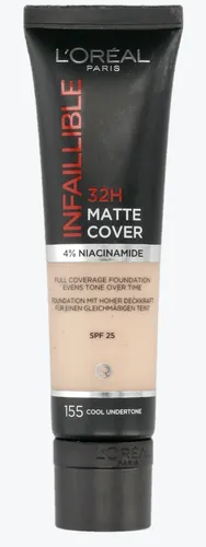 L'Oreal Paris Infaillible 32h Matte Cover Foundation 4% Niacinamide (Długotrwały podkład matujący (nowa wersja))