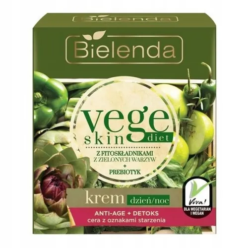 Bielenda Vege Skin Diet, Krem na dzień i na noc `Anti-age + detoks`