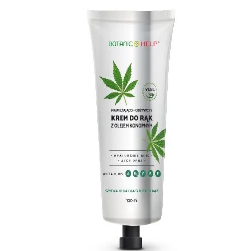 Bioxon Botanic Help, Krem do rąk z olejem konopnym nawilżająco-odżywczy