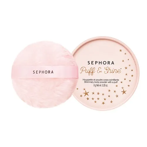 Sephora Collection, Puff & Shine, Shimmering Body Powder with a Puff (Skrzący się sypki puder) - 2