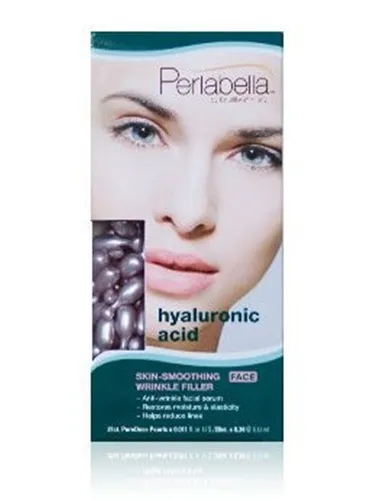 Equilibra Perlabella, Hyaluronic Acid, Face Skin Smoothing & Wrinkle Filler Pure Dose Pearls (Kapsułki do twarzy z kwasem hialuronowym oraz kompleksem peptydowym)