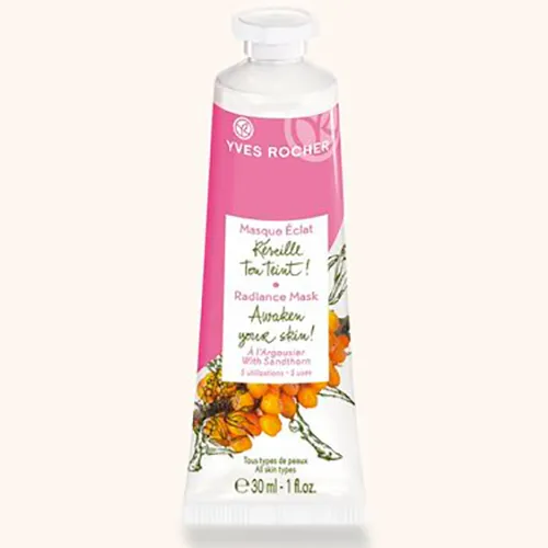 Yves Rocher Masque Eclat Visage [Radiance Mask with Sandthorn] (Rozświetlająca maseczka do twarzy z wyciągiem z rokitnika)