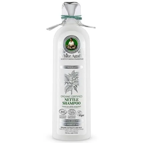 Receptury Babuszki Agafii White Agafia, Organic Certified Nettle Shampoo (Biała Agafia, Organiczny szampon pokrzywowy do każdego rodzaju włosów)