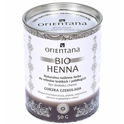 Orientana Bio henna do włosów półdługich i krótkich `Gorzka czekolada` - 2