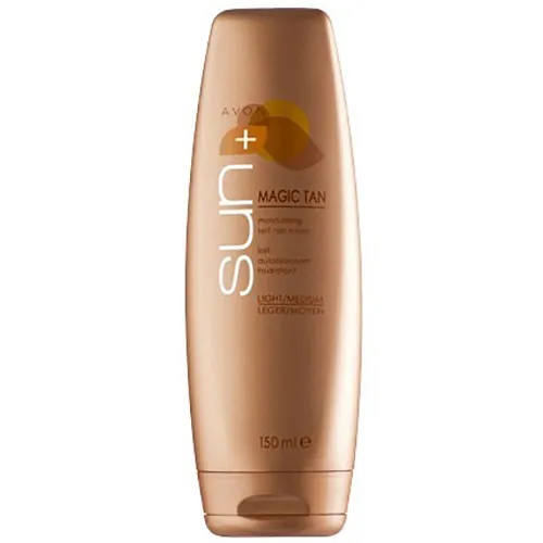 Avon Sun +, Magic Tan, Moisturising Self - Tan [Sun + Bronze, Face & Body Self - Tanning Lotion ] (Nawilżający samoopalacz do jasnej karnacji) - 2
