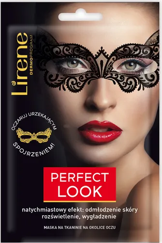 Lirene Dermoprogram Perfect Look, Maska w płachcie na okolice oczu