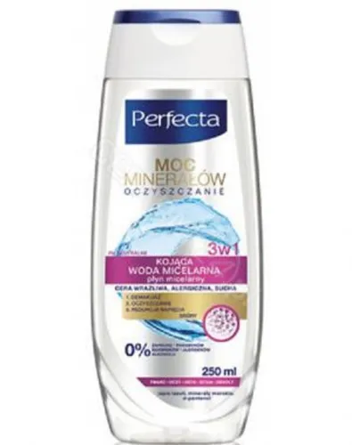 Perfecta Moc Minerałów, Oczyszczanie, Kojąca woda micelarna 3 w 1