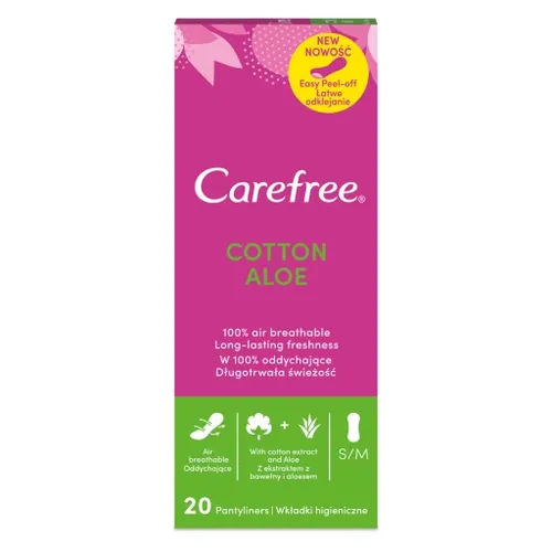 Carefree Cotton Aloe, Wkładki higieniczne
