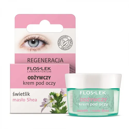 Floslek Odżywczy krem pod oczy `Świetlik i masło Shea`