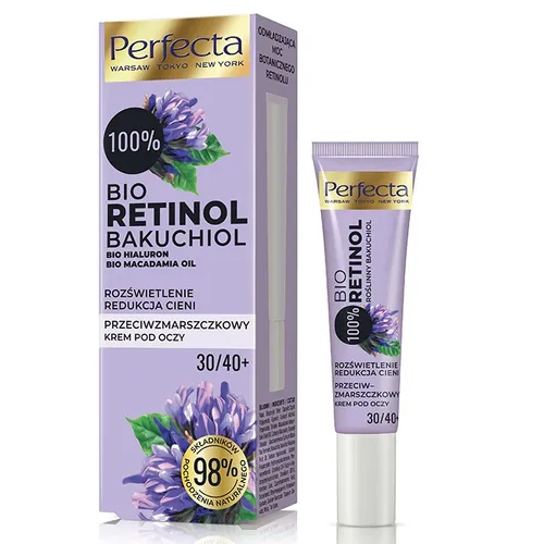 Perfecta Bio Retinol Bakuchiol, Przeciwzmarszczkowy krem pod oczy 30/40+