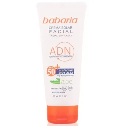 Babaria Natural Cosmetics Sun Facial Sun Cream SPF 50 (Krem do opalania do twarzy z aloesem SPF 50)