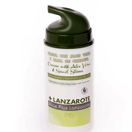 Aloe Plus Lanzarote Cream with Aloe Vera and Snail Slime (Krem regenerująco-nawilżający ze śluzem ślimaka)