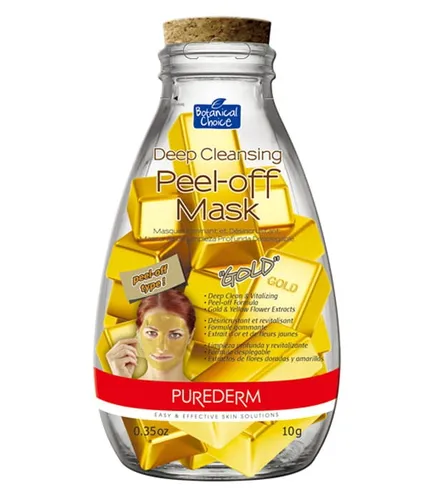 Purederm Botanical Choice, Deep Cleansing Peel-off Mask Gold (Oczyszczająca maseczka peel-off `Złoto`)