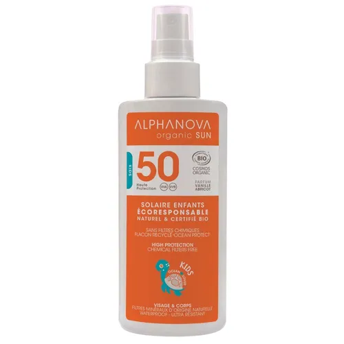 Alphanova Sante Organic Sun, Solaire Enfants Ecorespondable SPF 50 (Spray przeciwsłoneczny SPF 50)