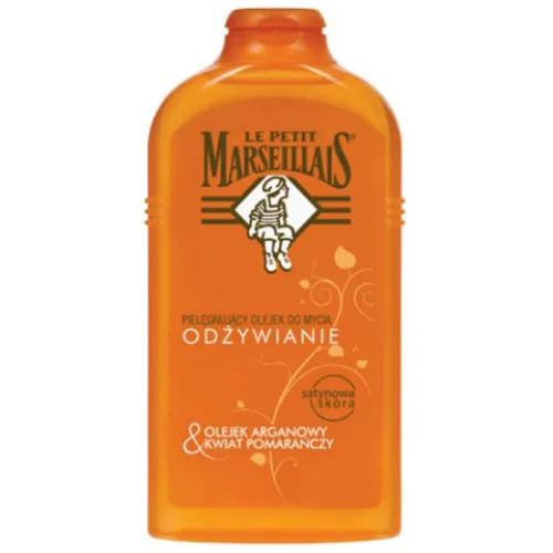 Le Petit Marseillais Douche Huile de Soin Nutrition (Odżywianie, Pielęgnujący olejek do mycia 'Olejek arganowy i kwiat pomarańczy') - 1