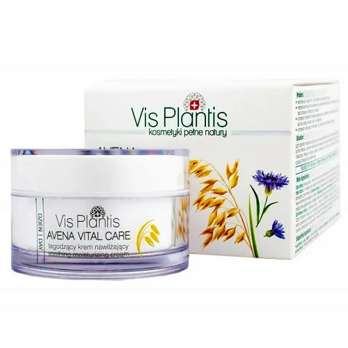 Vis Plantis Avena Vital Care, Krem łagodzący do skóry wrażliwej 'Owies + Bławatek' na dzień