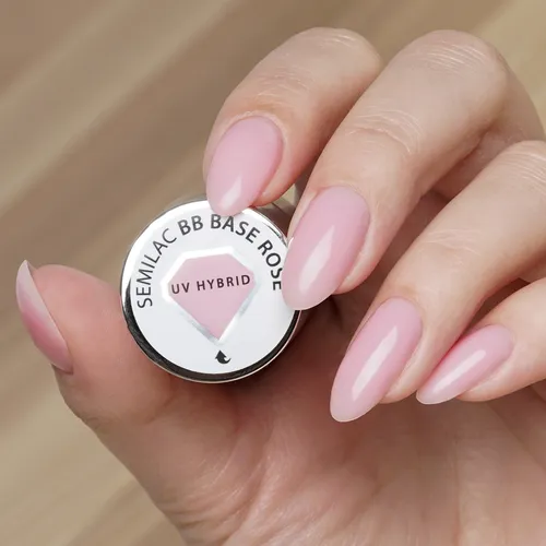 Semilac BB Base Rose (Upiększająca baza kauczukowa) - 1