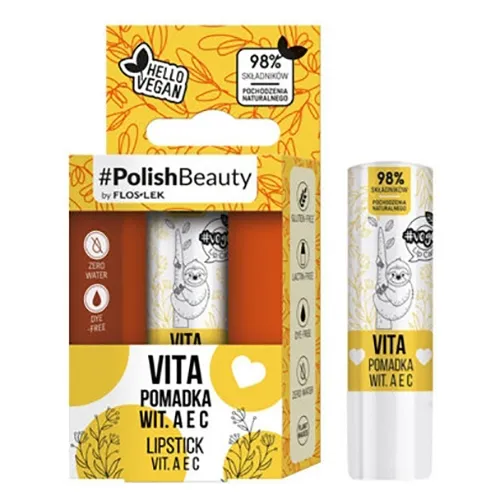 Floslek Vege Lip Care, Pielęgnująca pomadka do ust `Vita`