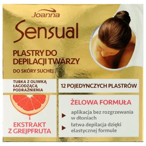 Joanna Sensual, Plastry do depilacji twarzy żelowa formuła - 1