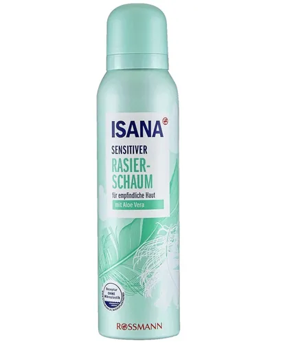 Isana Sensitiver Rasierschaum mit Aloe Vera (Pianka do golenia do skóry wrażliwej z aloesem (nowa wersja))