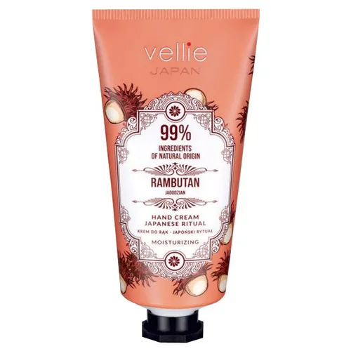 Vellie Japan Japanese Ritual, Hand Cream Rambutan (Intensywnie nawilżający krem do rąk)