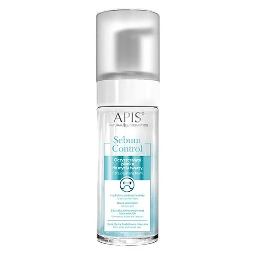 Apis Sebum Control, Oczyszczająca pianka do mycia twarzy